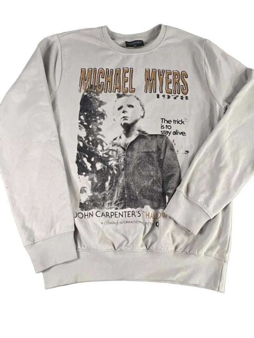 Ripple Junction John Carpenter's Halloween Michael Myers Sweatshirt Size S